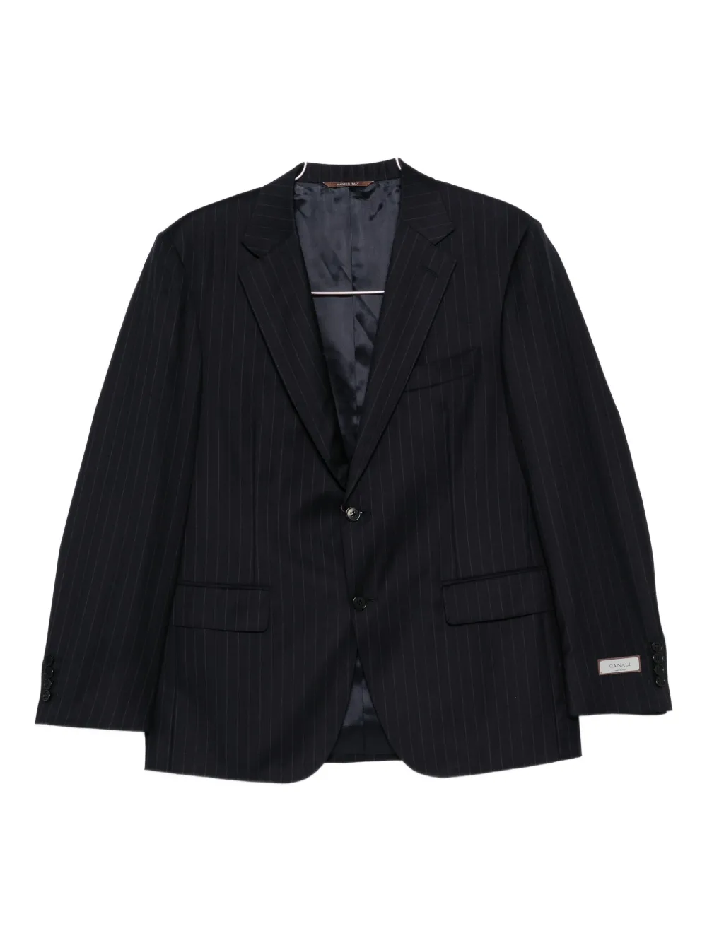 Canali pinstripe suit - Blu