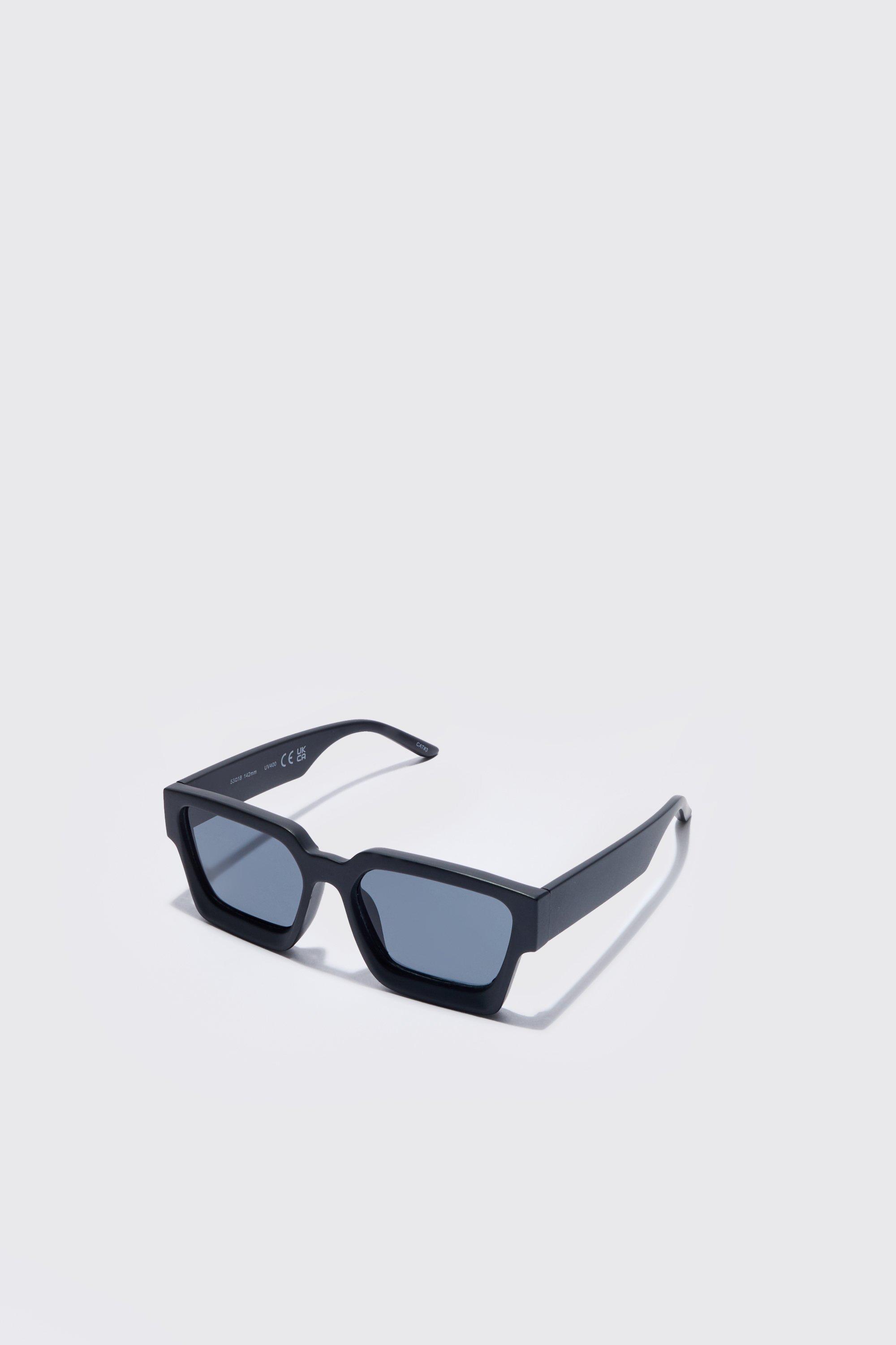 Chunky Plastic Sunglasses, Nero