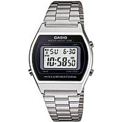 Casio Vintage Argentato/Acciaio Orologio Donna B640WD-1AVEF