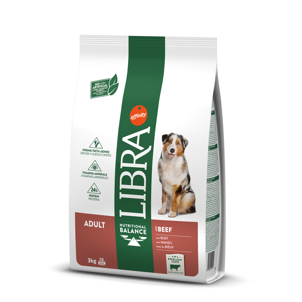 Affinity Libra Adult Con Buey Para Perros - 3 Kg