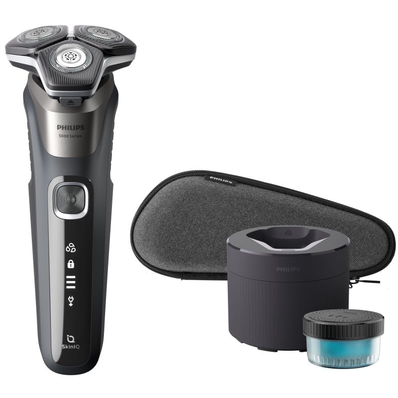 Philips Shaver Series 5000 S5887/50 Rasoir Pour Homme Rasoir Rotatif Tondeuse Gris