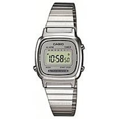 Casio Vintage Argentato/Acciaio Orologio Donna LA670WEA-7EF
