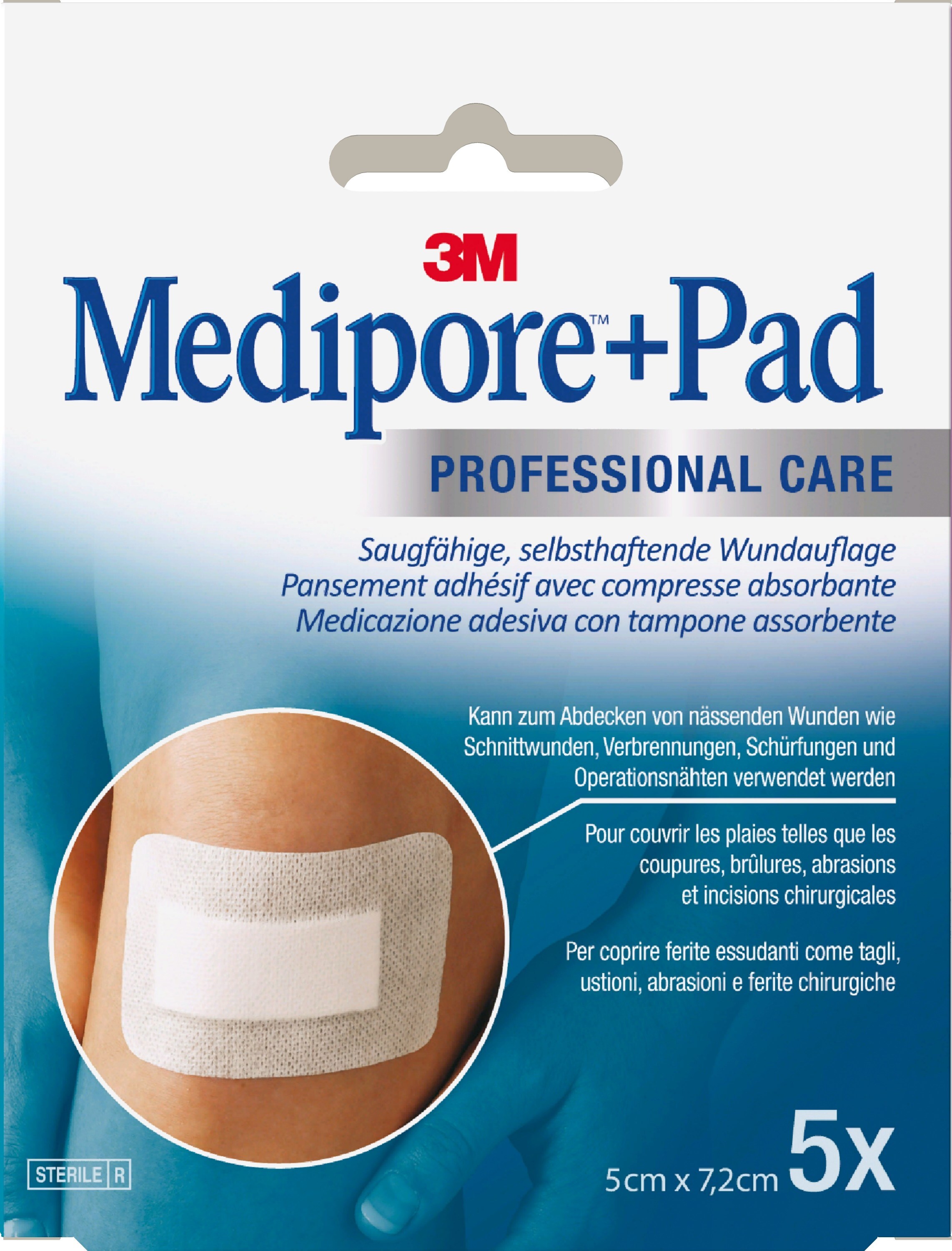 3M, Pflaster, Medipore Pad (5 x)