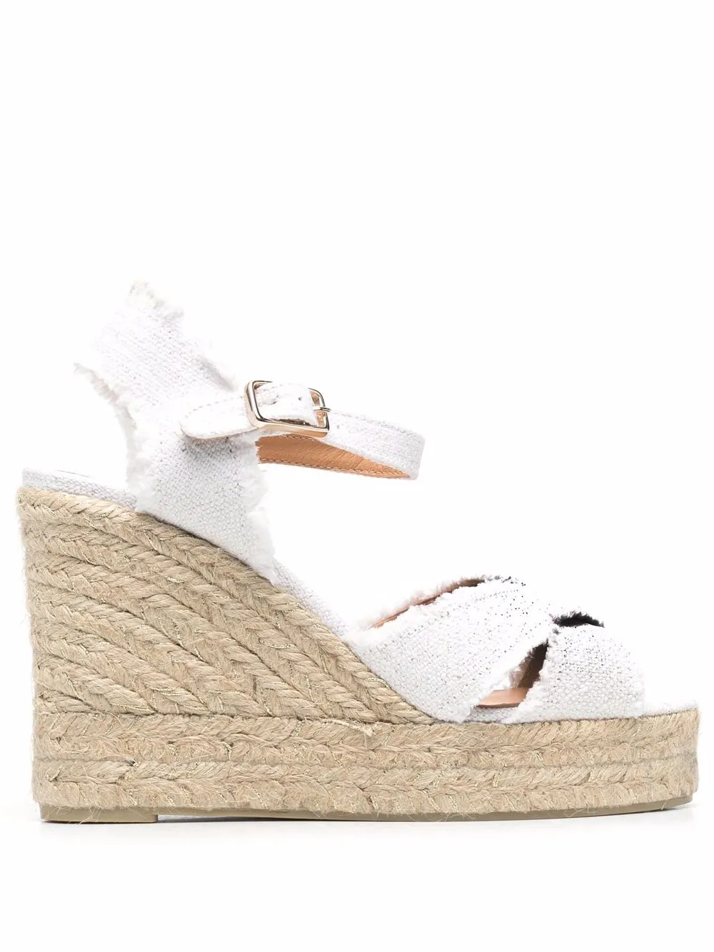 Castañer Espadrillas Bromelia con zeppa - Bianco