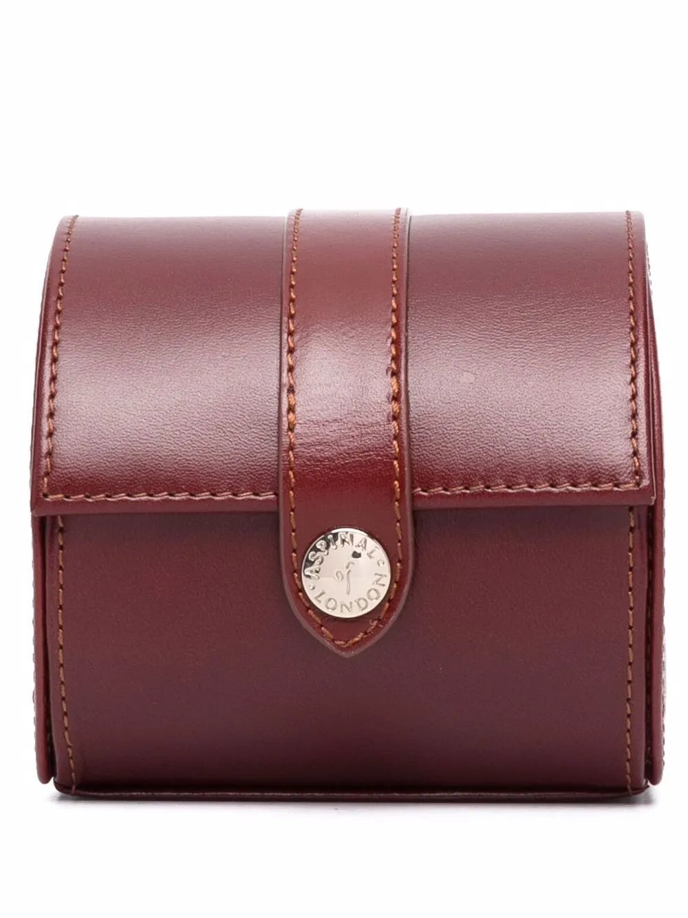 Aspinal Of London custodia per orologio con logo - Marrone