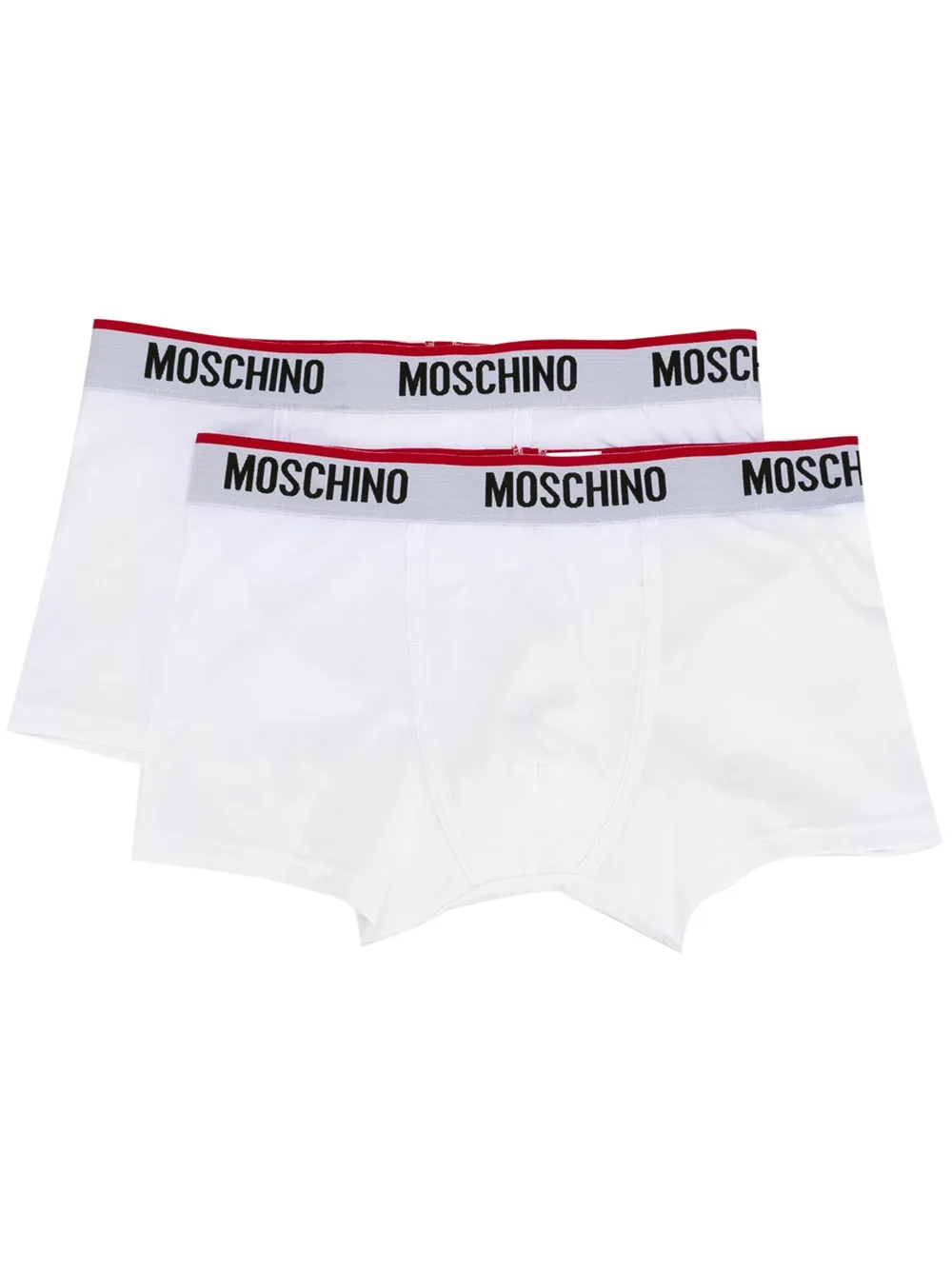 Moschino two-pack logo briefs - Bianco