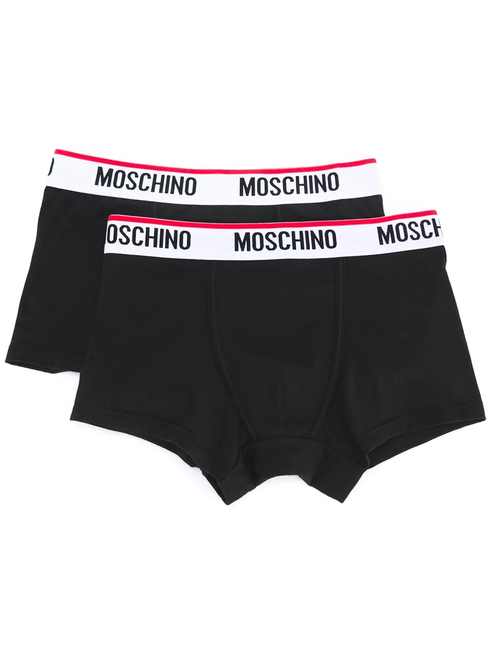 Moschino two-pack logo briefs - Nero