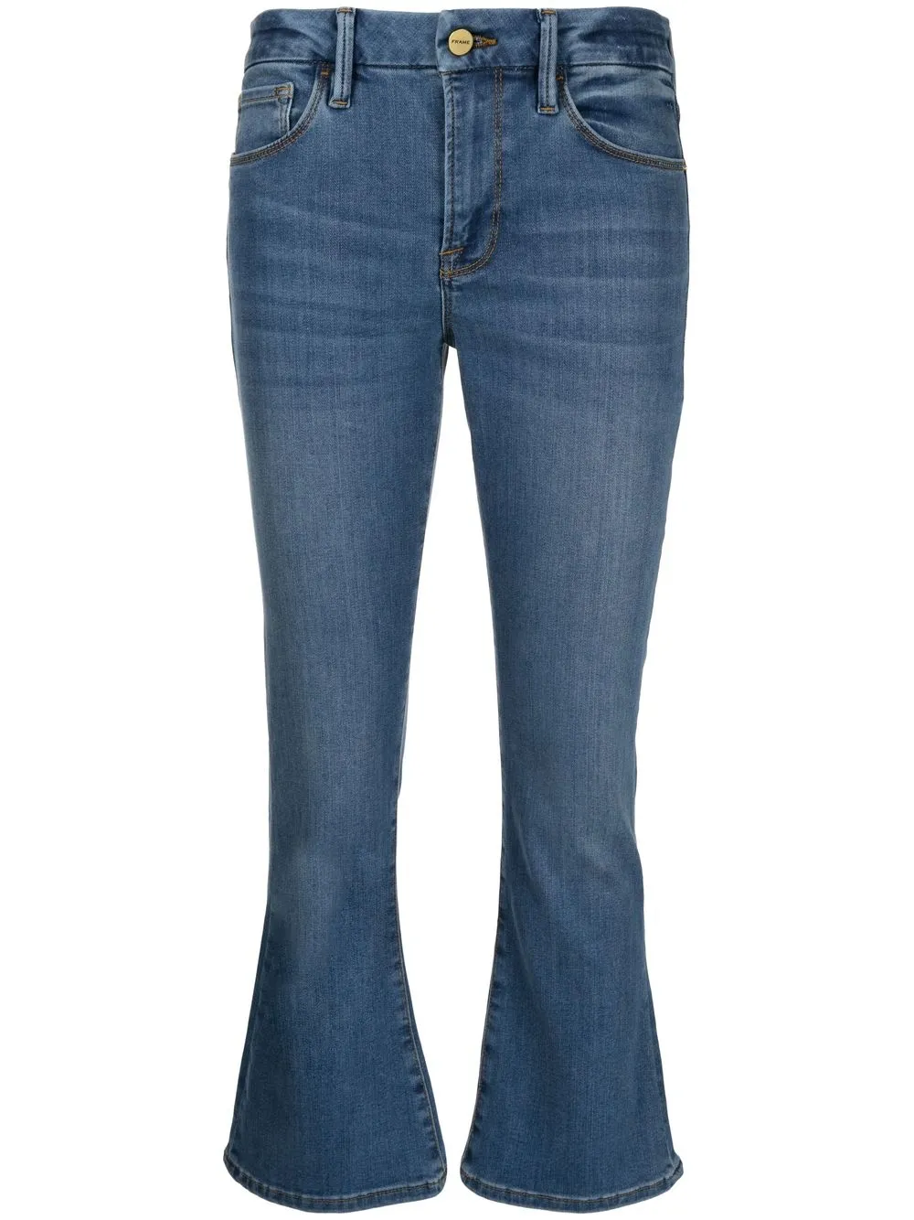 FRAME Jeans svasati a vita bassa - Blu