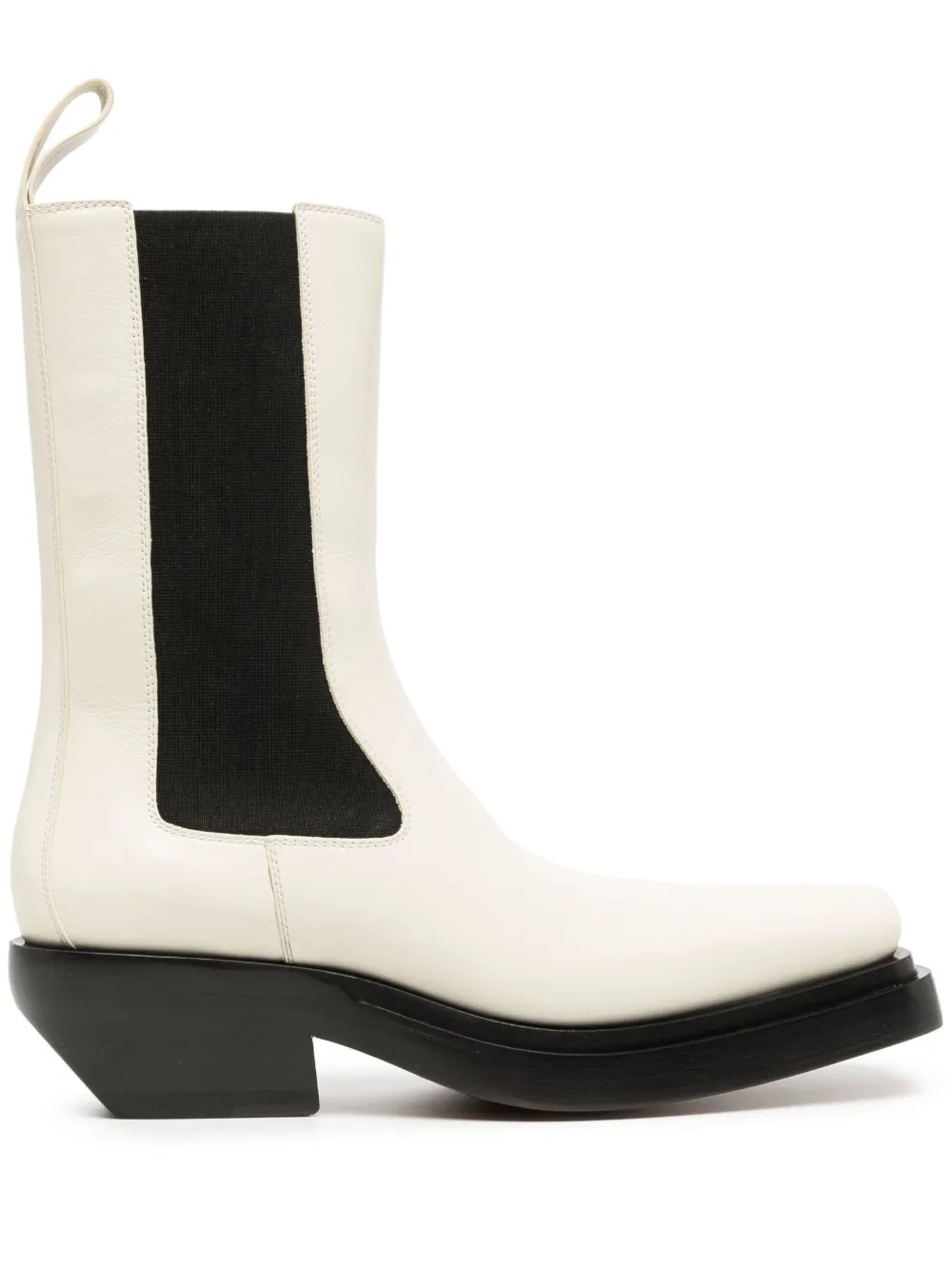 Bottega Veneta Pre-Owned Stivaletti Western bicolore - Bianco