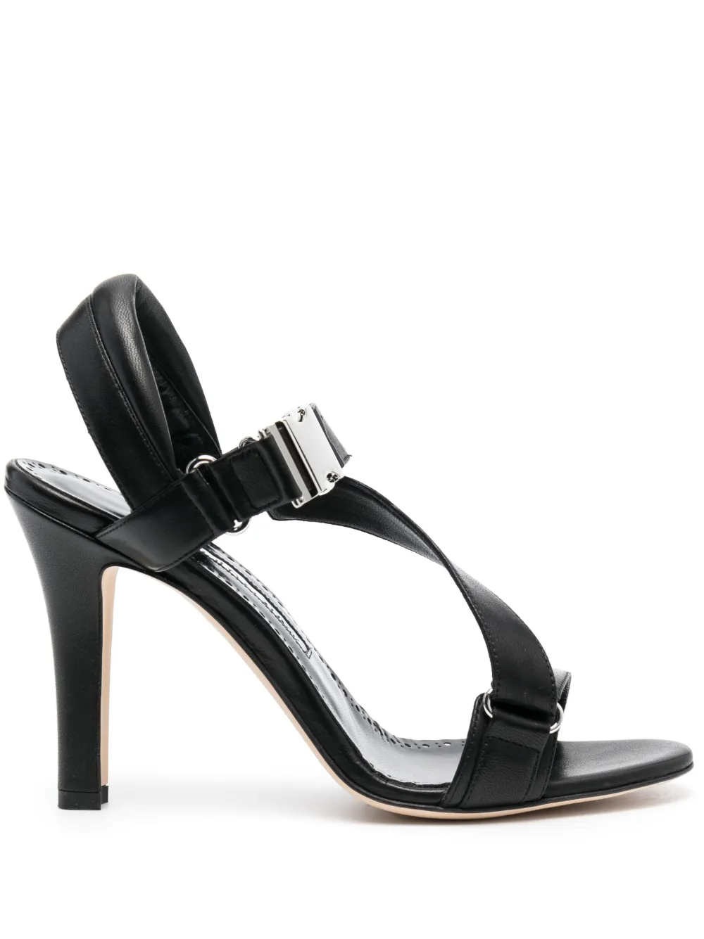 Manolo Blahnik Sandali Puxan 95mm - Nero