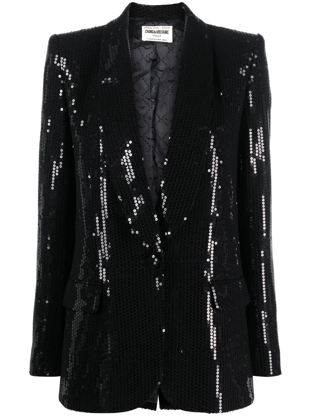 Zadig&Voltaire Blazer con paillettes - Nero