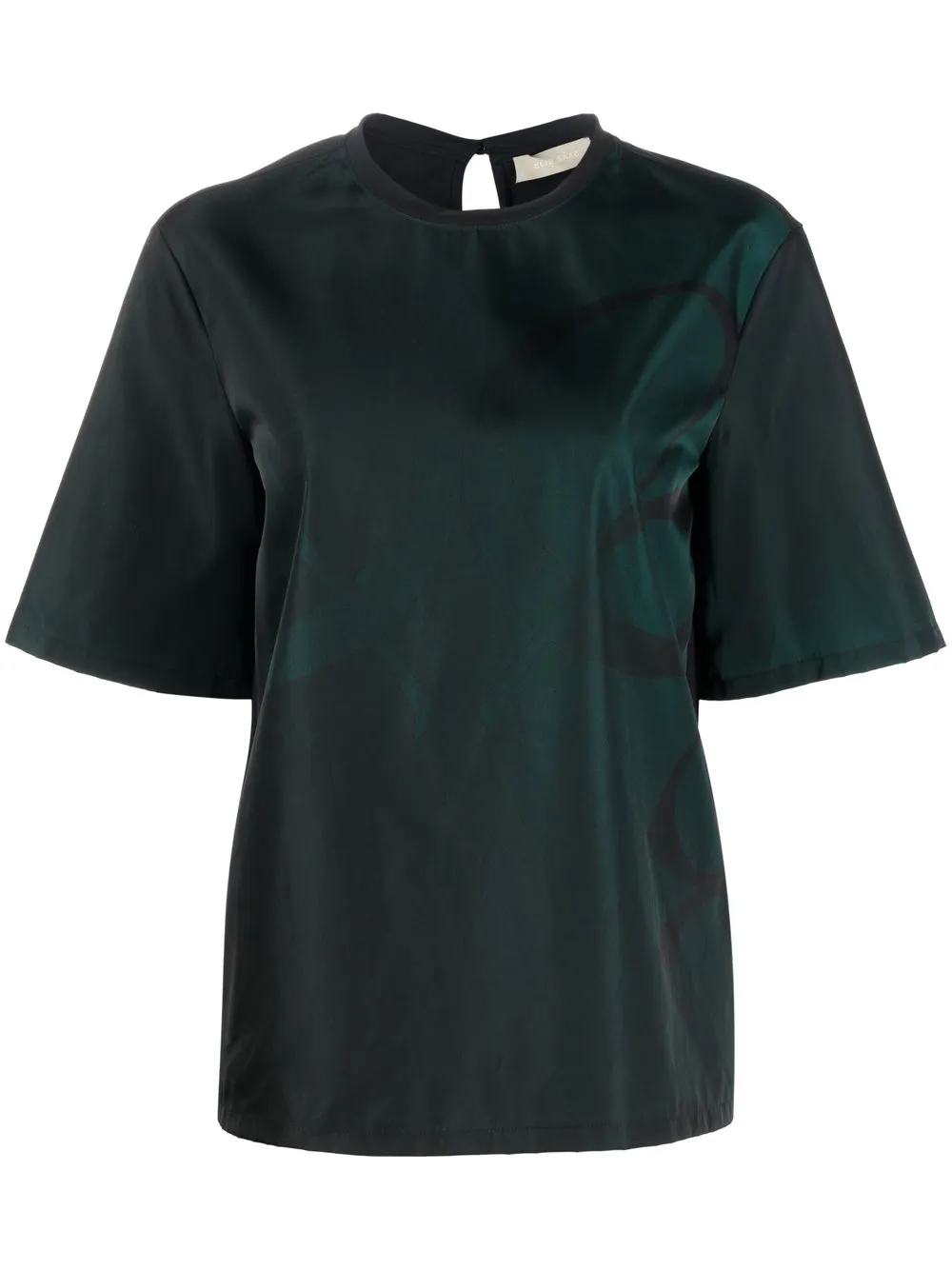 Elie Saab T-shirt con stampa monogramma - Verde