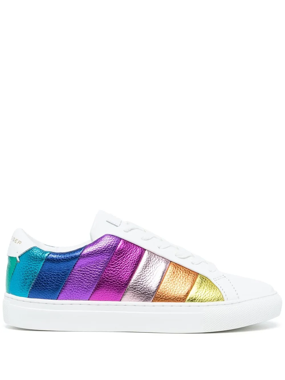 Kurt Geiger London Sneakers Lane a righe arcobaleno - Bianco