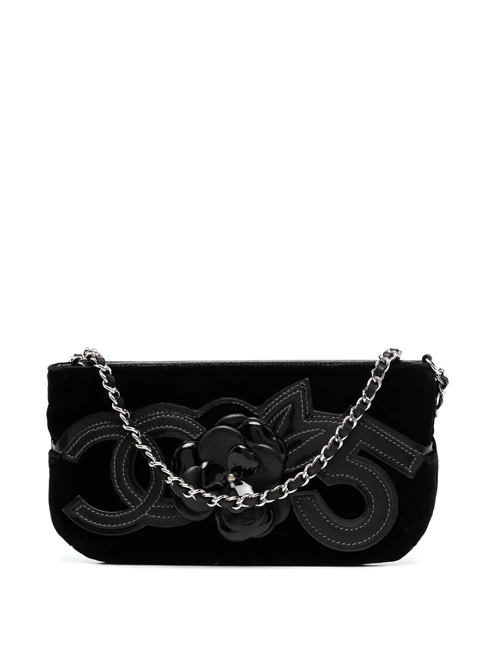 CHANEL Pre-Owned Borsa a spalla Camélia No.5 2006 - Nero