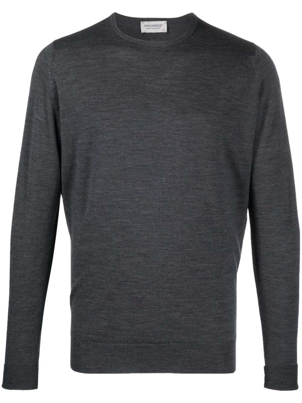 John Smedley plain crew-neck jumper - Grigio