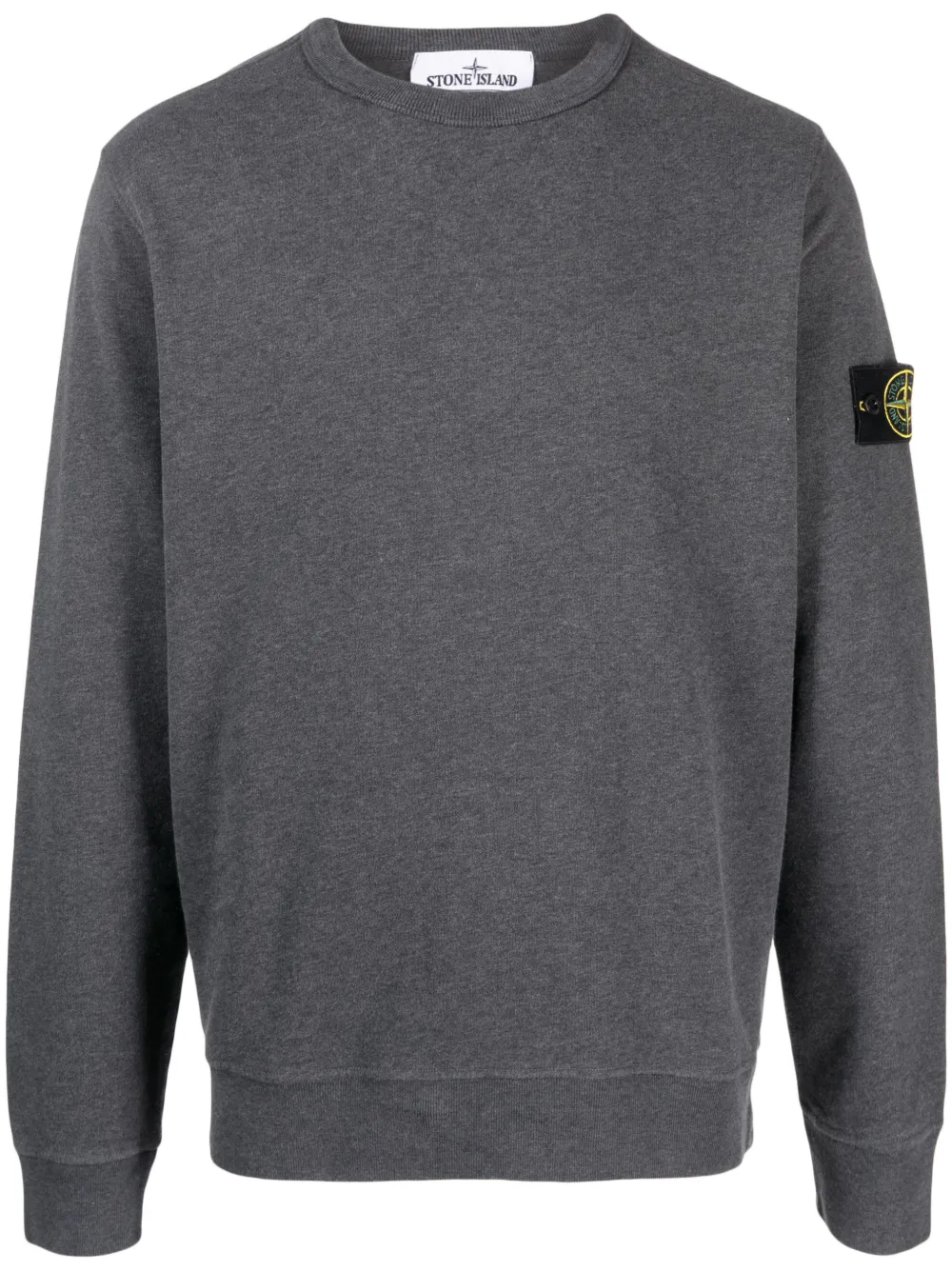 Stone Island Felpa con applicazione Compass - Grigio