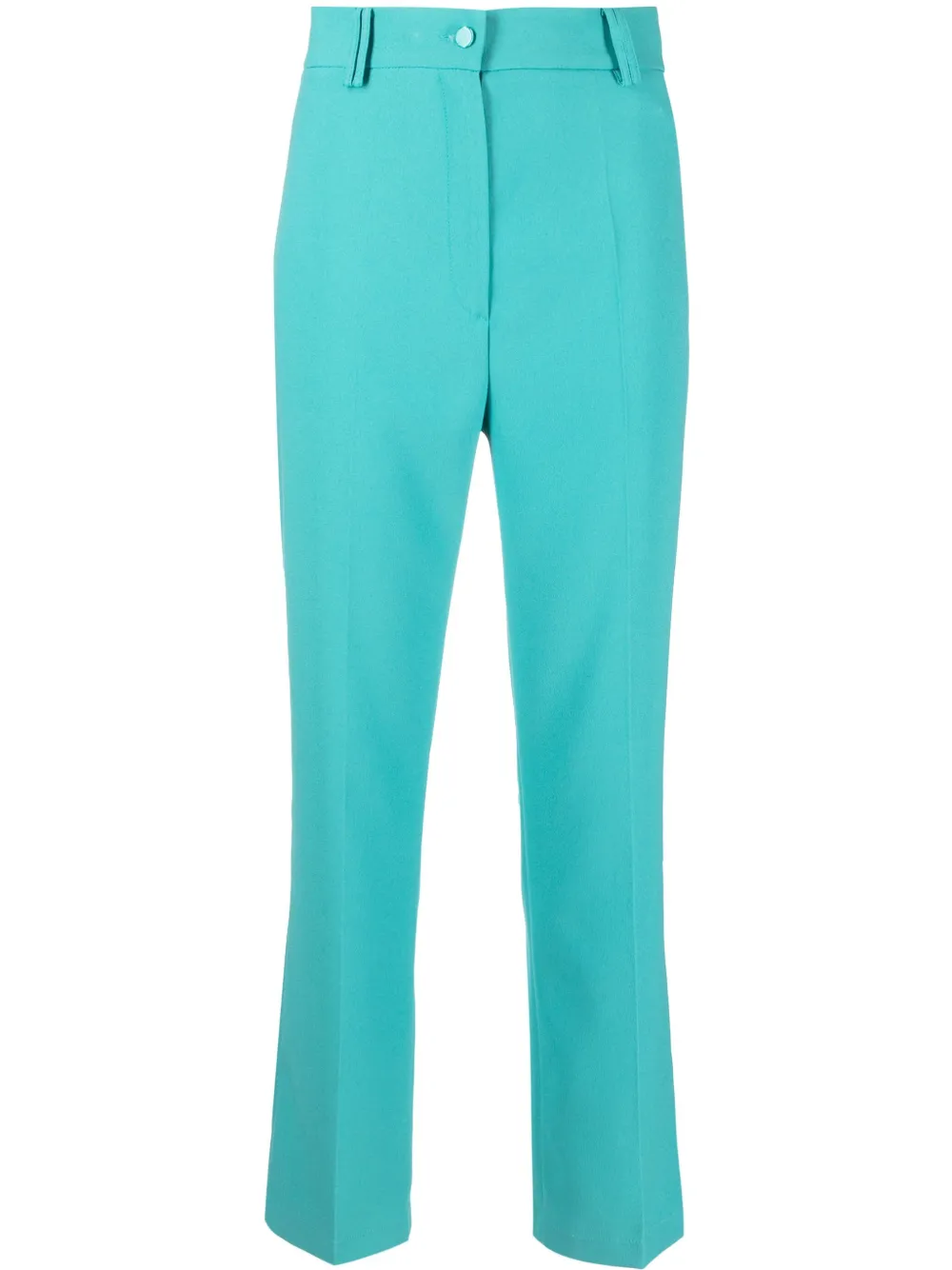 Hebe Studio Pantaloni dritti a vita alta - Blu