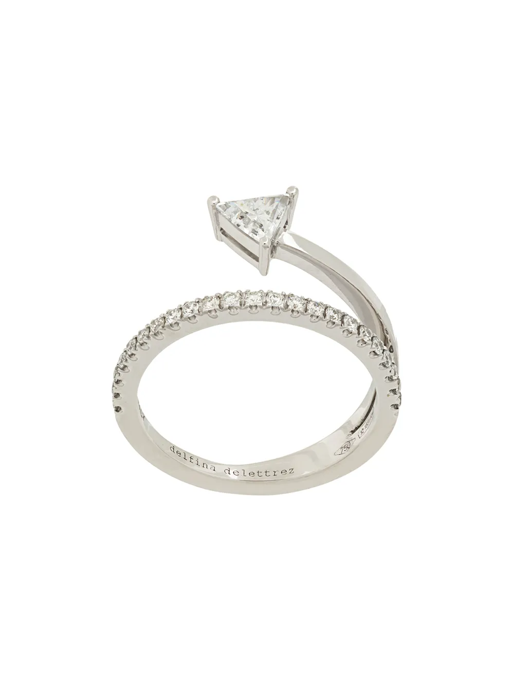 Delfina Delettrez 18kt white gold Marry Me ring - Effetto metallizzato