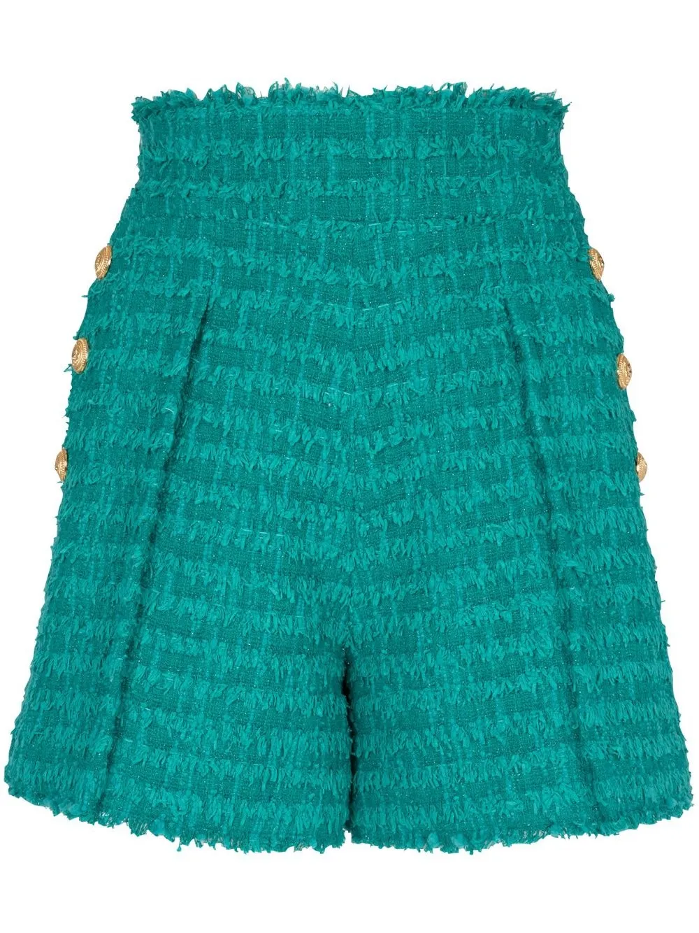 Balmain Bermuda sartoriali in tweed - Verde
