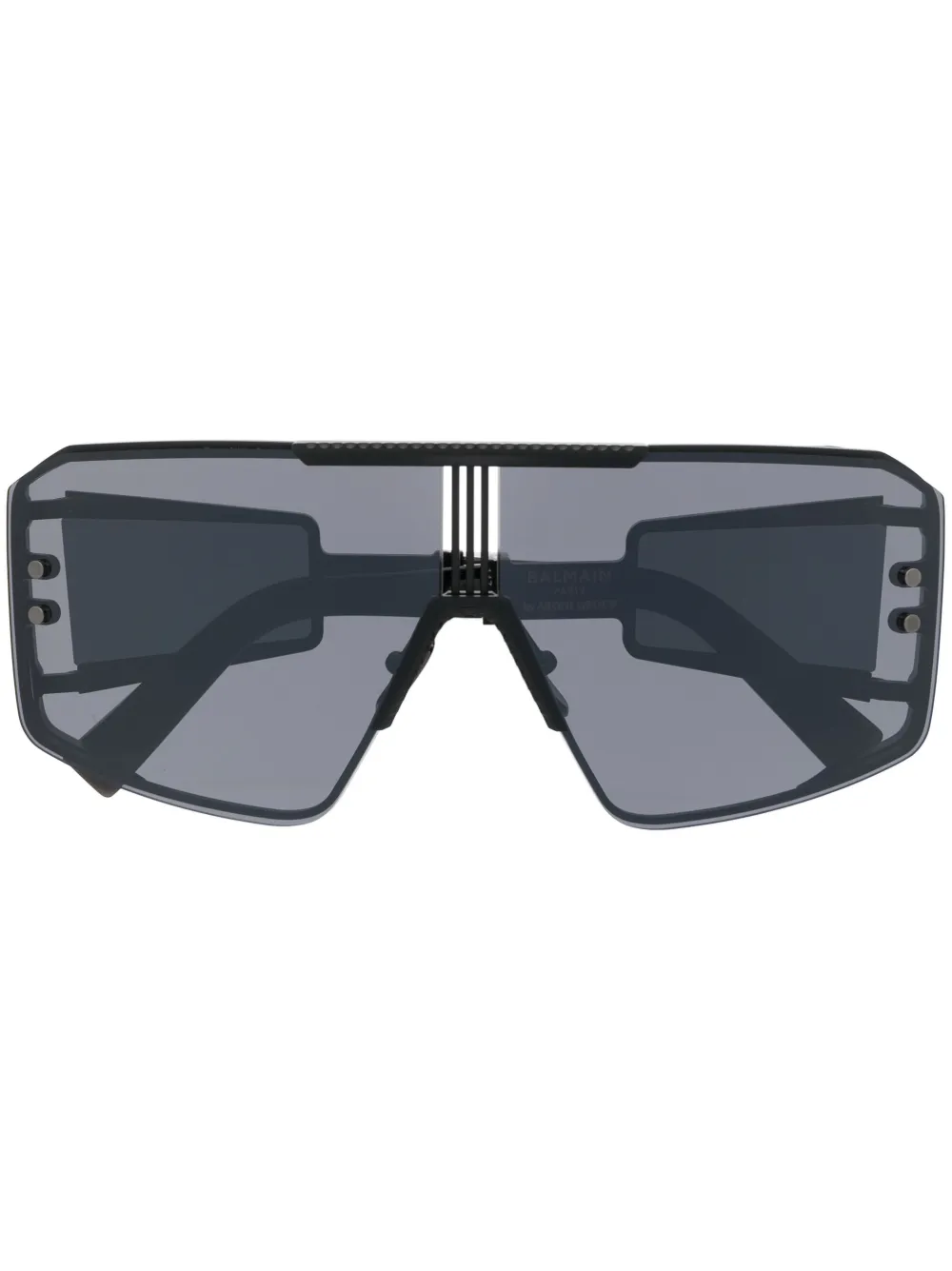 Balmain Eyewear Occhiali da sole tondi Le Masque - Nero
