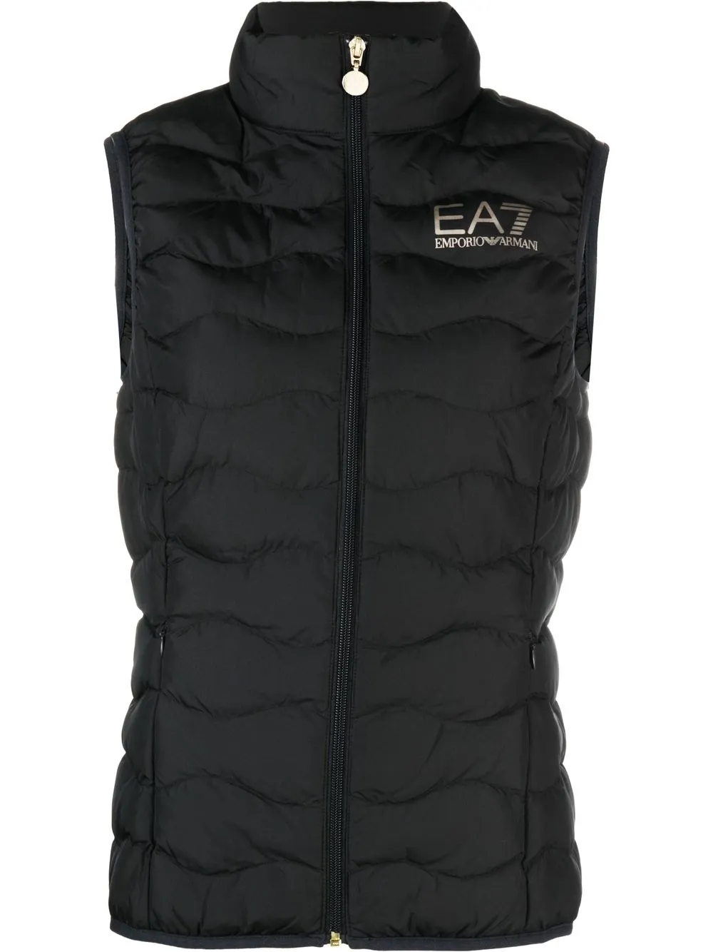 Ea7 Emporio Armani Gilet con stampa - Nero