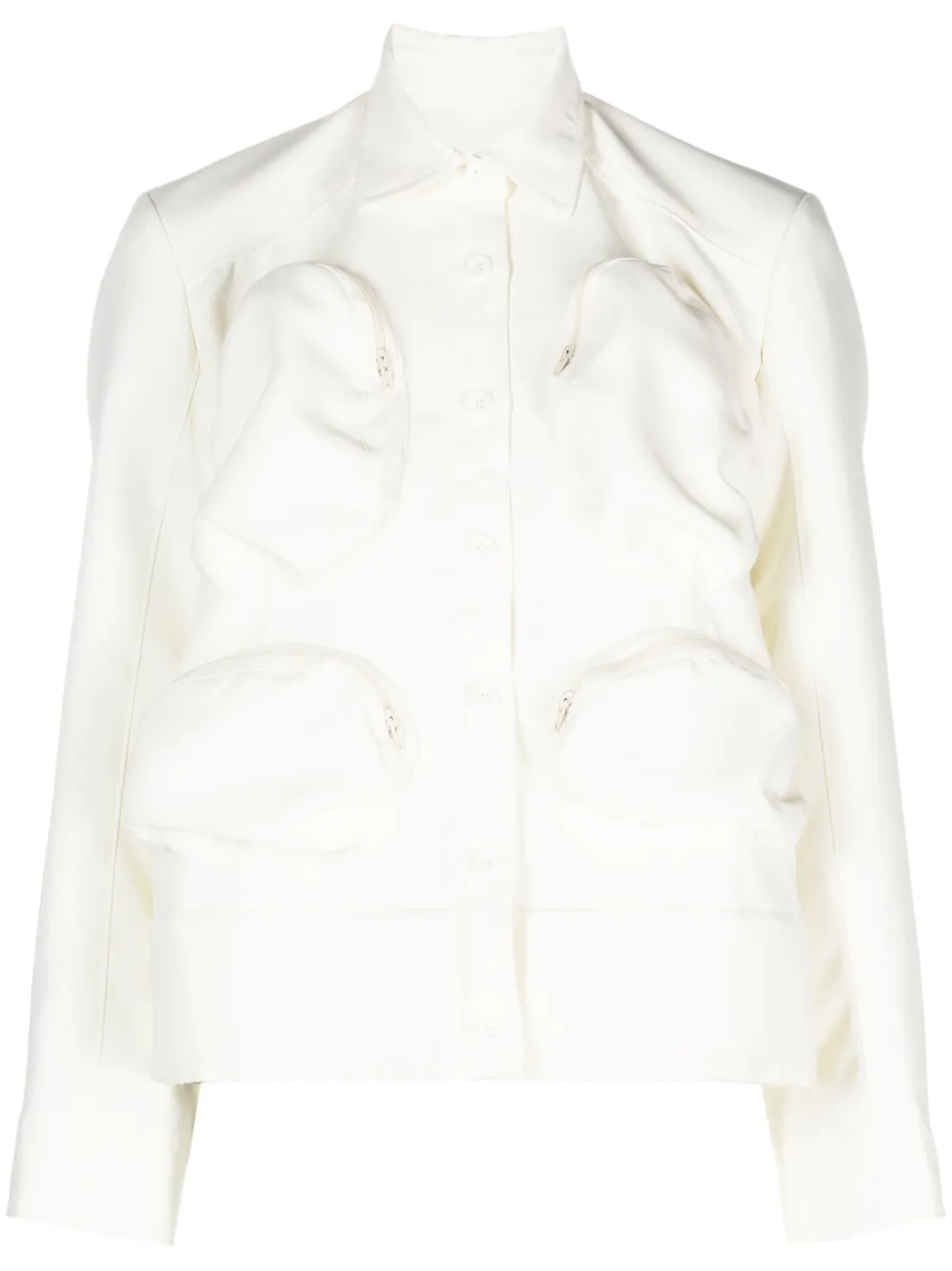Melitta Baumeister Camicia con tasche - Toni neutri