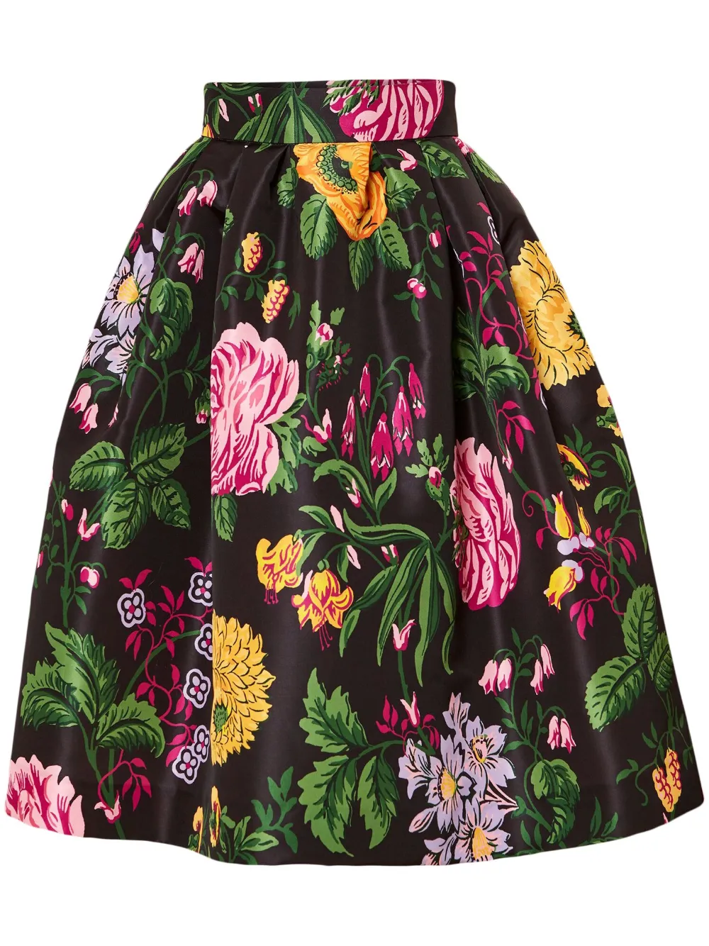 Carolina Herrera Gonna a fiori - Nero