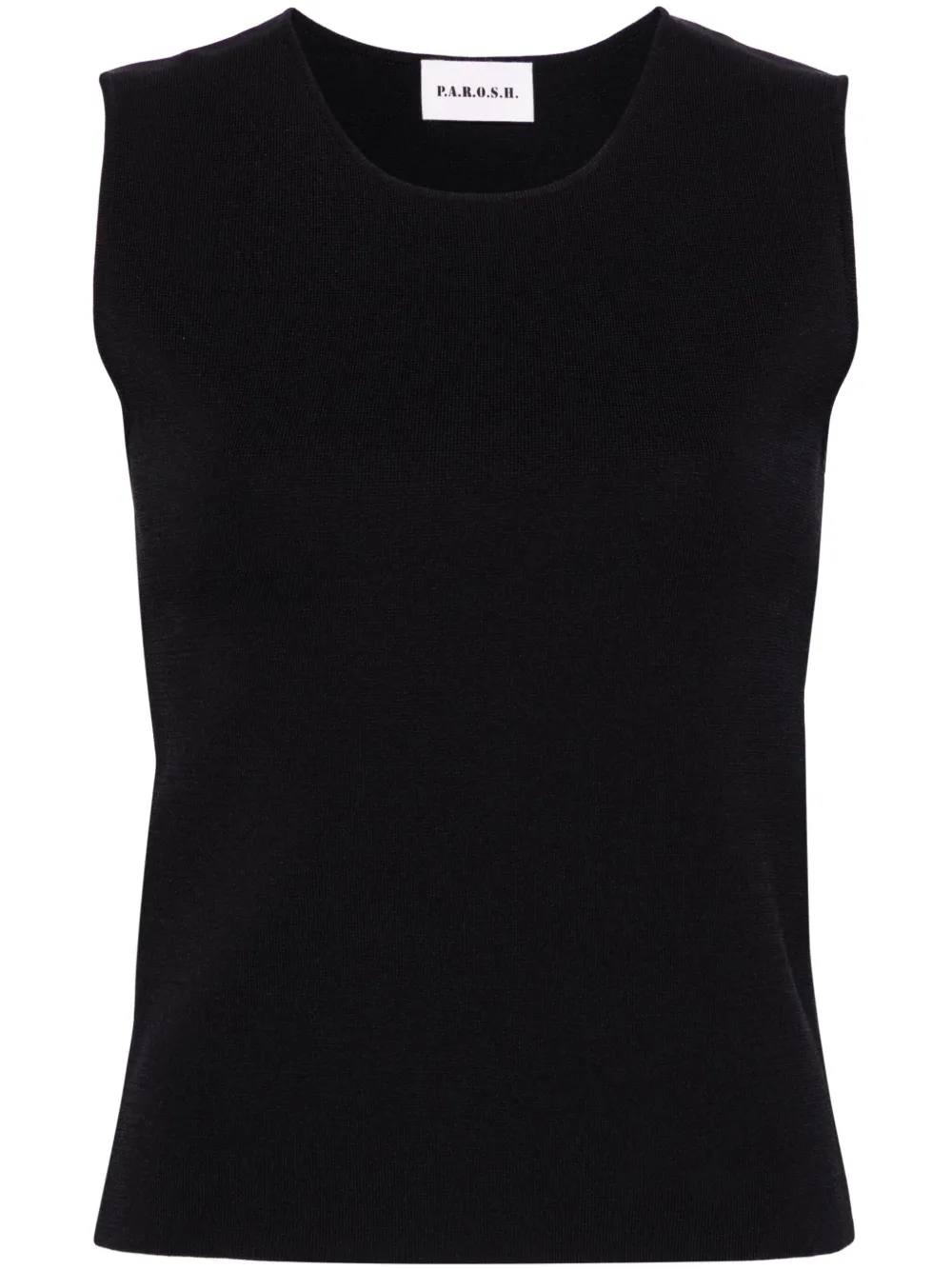 P.A.R.O.S.H. fine-knit tank top - Nero