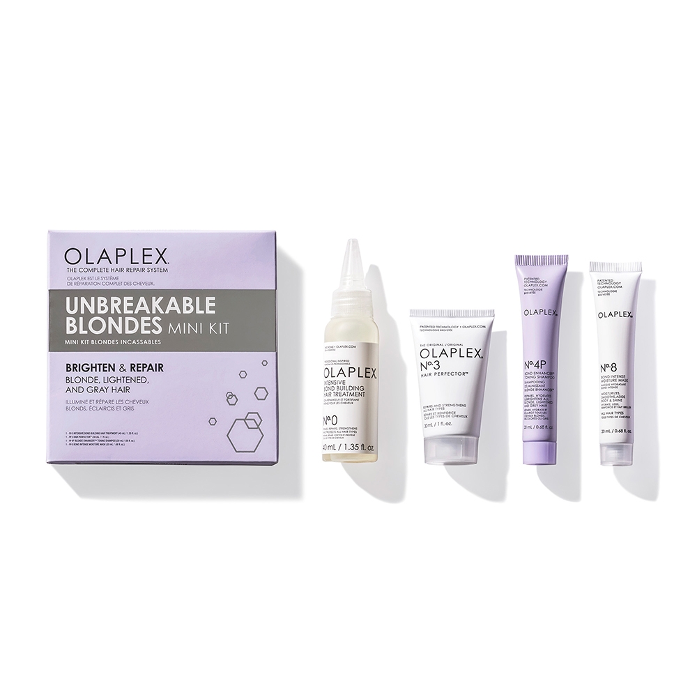 Unbreakable Blondes Mini Kit N.0 40 ml + N.3 30 ml + N.4P 20 ml + N.8 20 ml Olaplex