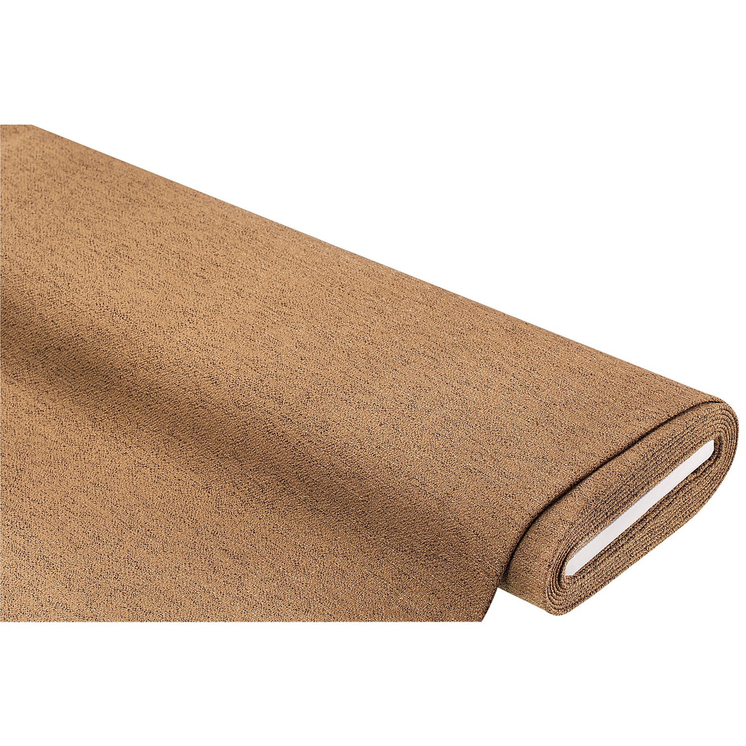 Tissu d'ameublement, ocre/marron chiné