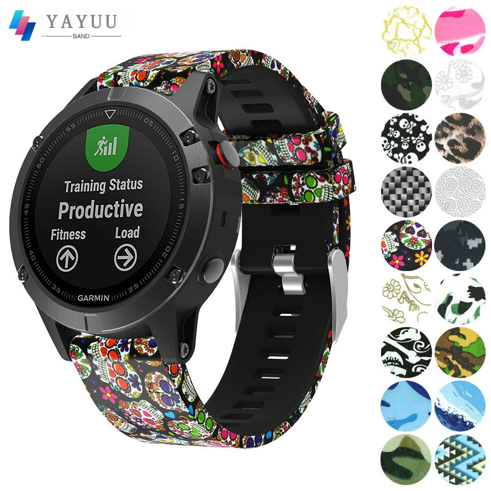 Cinturini In Silicone Quickfit 22Mm Per Garmin Fenix 7/7 Pro/Fenix 6/6 Pro/Fenix 5/5 Plus Forerunner 945/Approach S62/Epix/Descent G1