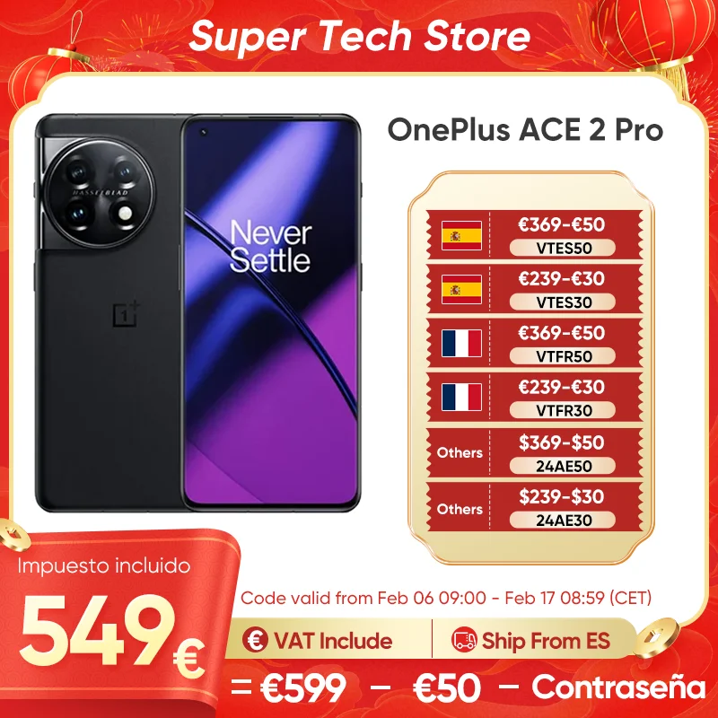 Originale Oneplus 11 Cellulare Snapdragon 8 Gen 2 6.7 "Amoled 120Hz 100W Carica 50Mp Fotocamera Cellulare