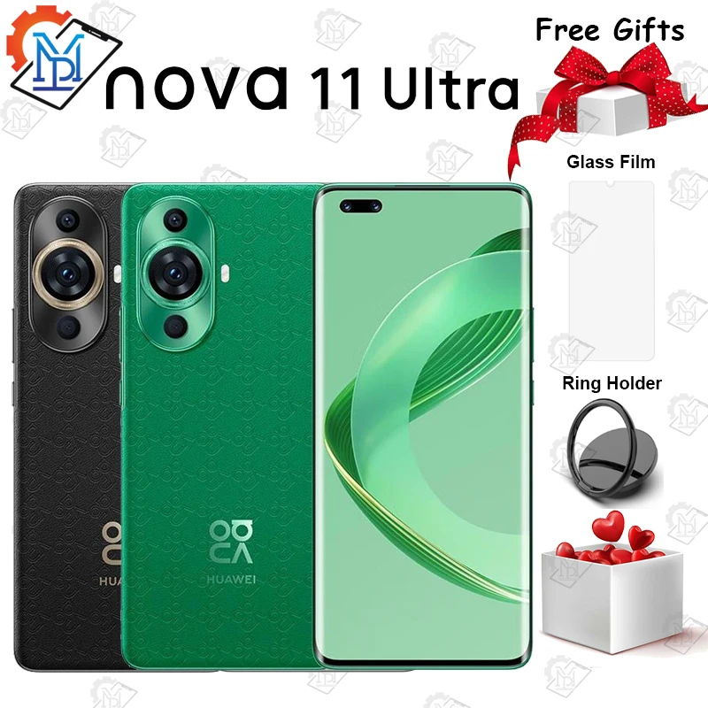 2023 Originale Huawei Nova 11 Ultra 6.78 "Schermo Oled Kunlun Glass Snapdragon 778G Harmonyos 3.0 100W Smartphone Supercharge