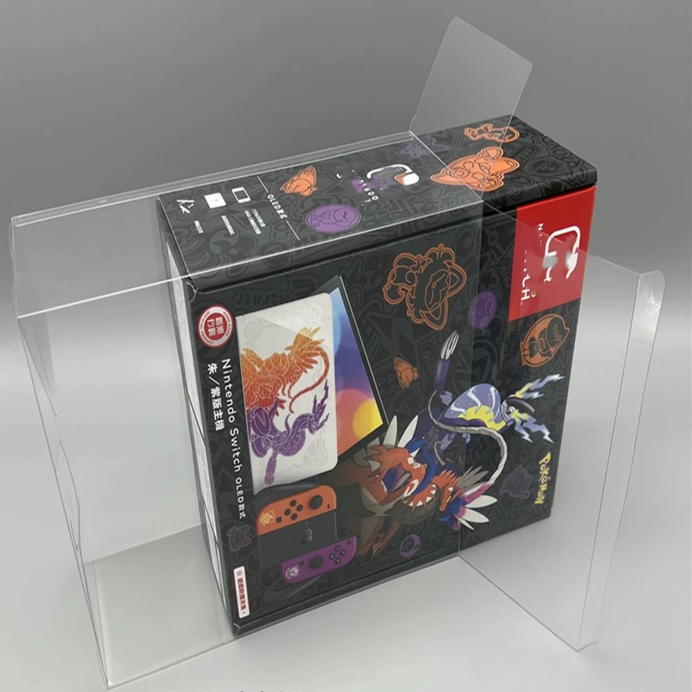 Protezione Trasparente Per Scatola Per Pokemon Scarlet/Violet Oled Collect Box Per Nintendo Switch Ns Game Shell Clear Display Case