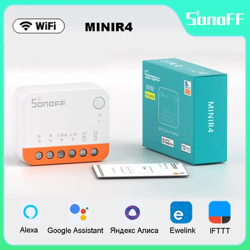 Sonoff Mini R4 Wifi Smart Switch Module 2 Way Switch Smart Home Relay Smart Home Voice Remote Control Alexa Google Home Ewelink
