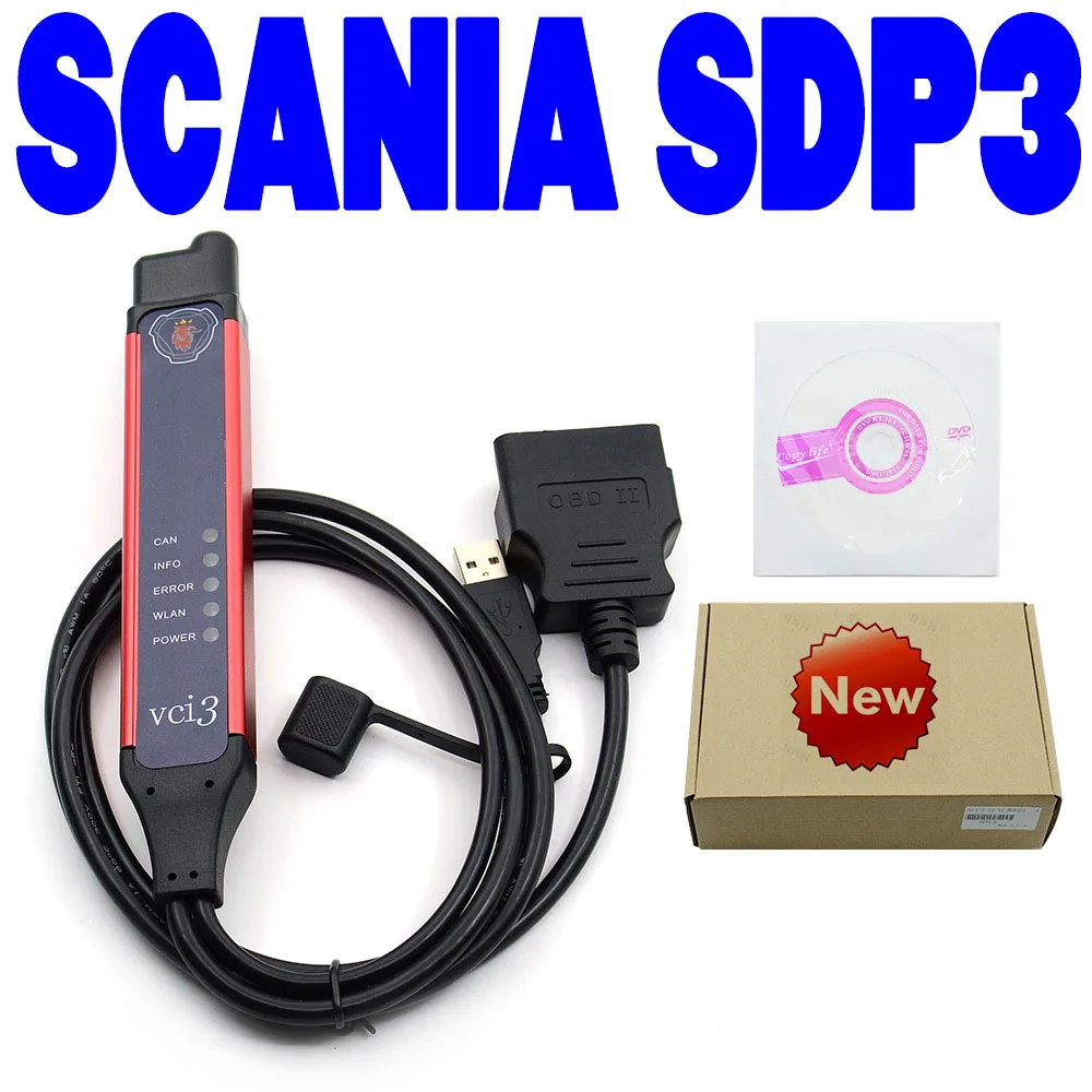 2024 Ultimo Software V2.54 Per Scania Vci3 Sdp3 Wifi Obdii Scanner Wireless Per Camion Heavy Duty Autocom Diagnostic Tools