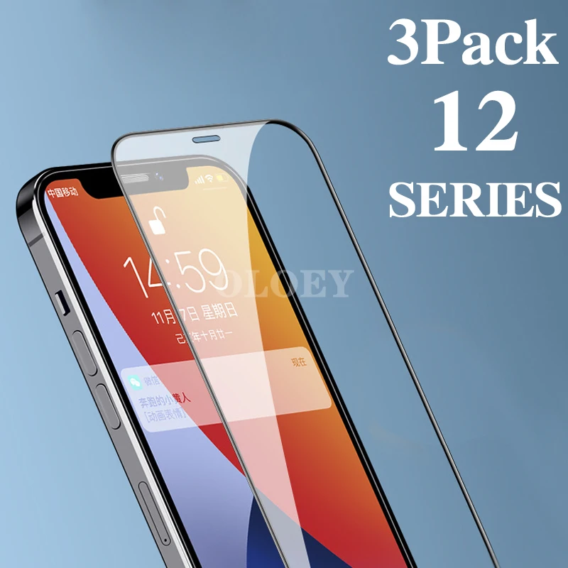 Vetro Temperato Per Iphone 12Pro Max 12 Mini 5G Accessori Per Telefoni Cellulari Pellicola Salvaschermo Su Iphone12 Pro Smartphone Film