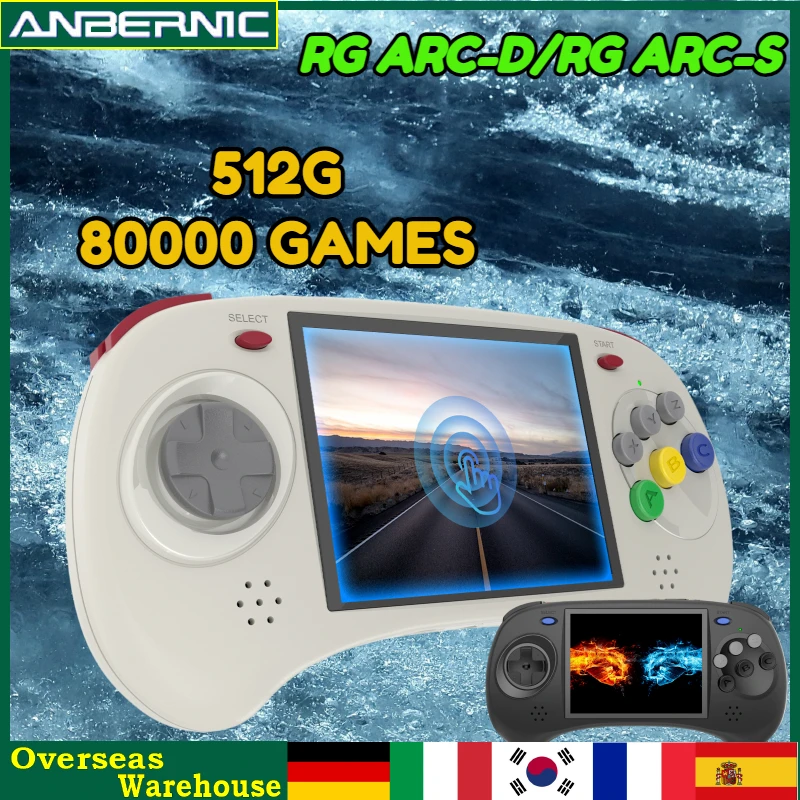 Rg Arc Anbernic Rg Arc-D Rg Arc-S Linux Android System Retro Console Di Gioco Portatile Ips Da 4.0 Pollici Regali Per Bambini Regalo Di Compleanno