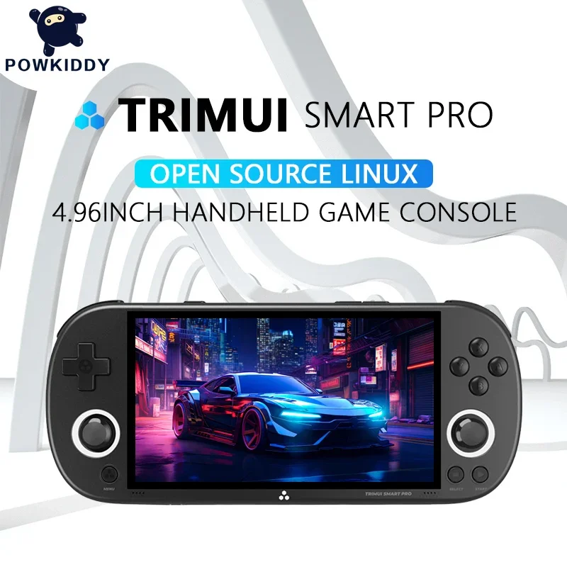 Powkiddy Trimui Smart Pro Open Source Console Di Gioco Portatile Retro Arcade Hd Schermo Ips Da 4.96 Pollici Console Di Gioco Sistema Linux