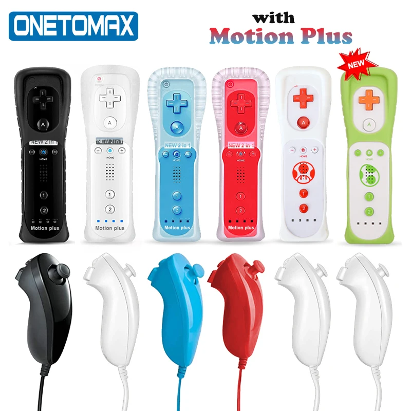 Telecomando Senza Fili Gamepad Incorporato Motion Plus Per Nintendo Wii Nunchuck Per Nintendo Wii Telecomando Joystick Joypad