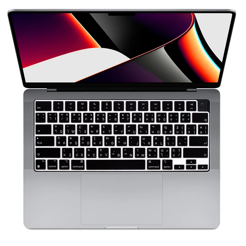 Cover Per Tastiera Tailandese Per Macbook Air 2023 15 "M2 A2941 Macbook Air 13.6" M2 A2681 Macbook Pro 14 "16" M2 M1 Thailandia Versione Usa