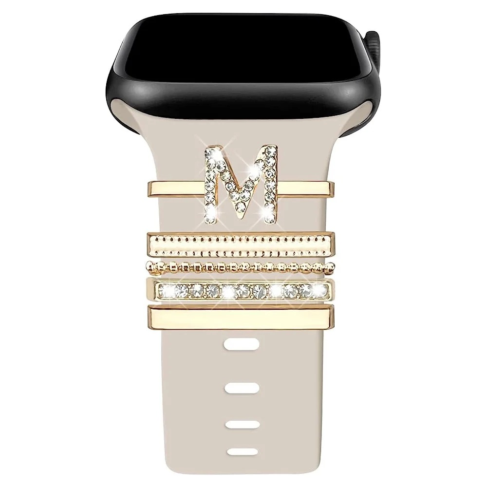 Decorazione Per Samsung 20/22Mm Huawei Watch Strap Diamond Charms Gioielli Smartwatch Accessori Apple Watch Band Series 7 8 6 5