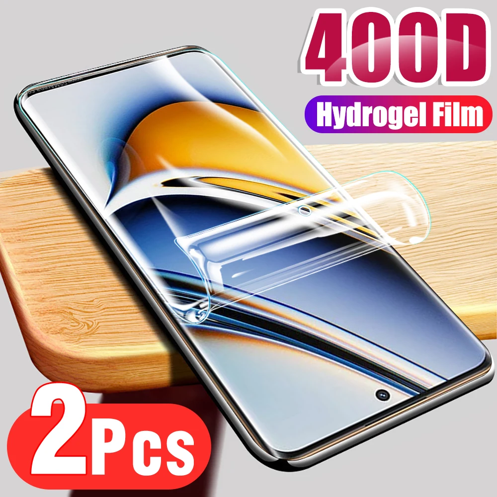 Pellicola Idrogel A Copertura Totale 2 Pezzi Per Pellicola Protettiva Realme 11 Pro + 5G Realme11Pro + Readme 11 11Pro Plus 5G Proteggi Schermo