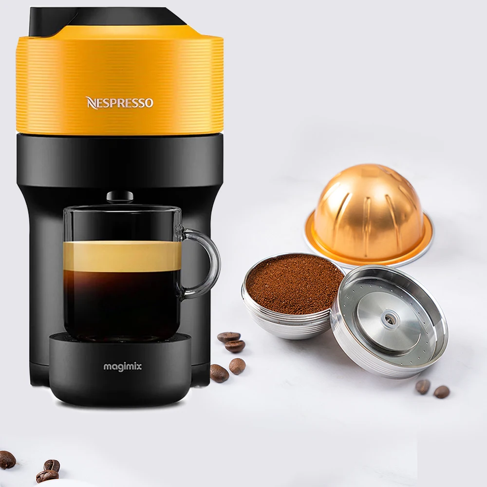 Per Nespresso Vertuo Pop Capsula Di Caffè Ricaricabile Capsula Di Caffè Filtro Ecologico In Acciaio Inossidabile