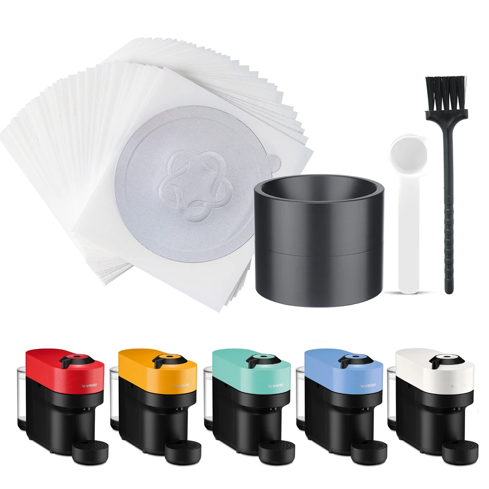 Monouso Nespresso Vertuoline Coffee Capsule Seals Foils Kit Crema Schiuma Cafe Filtro Coperchio Adesivo Per Nespresso Vertuo Pop Plus