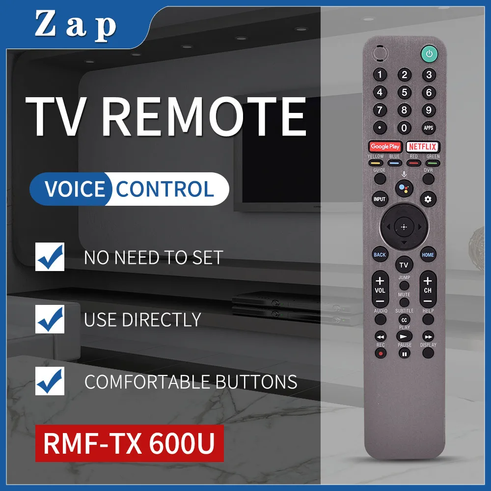 Nuovo Rmf-Tx600U Per Telecomando Tv Sony Bravia 4K Xbr55X950 Xbr65X950 Telecomando Vocale 43 48 49 55 65 75 85 77 85 98 Pollici Tv