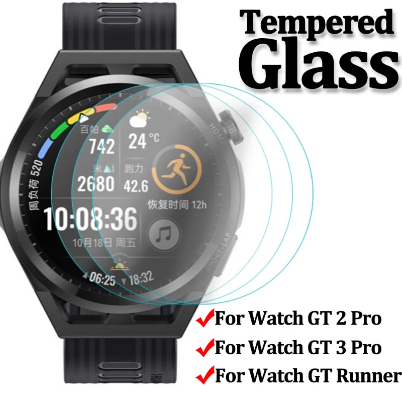 1-5 Pezzi Di Vetro Temperato Per Huawei Watch Gt Runner Gt2 Gt3 Pro Pellicola Protettiva Anti-Shock Per Huawei Gt2 Pro Gt3 Pro