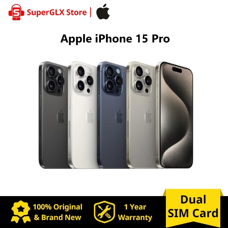 2023 Originale Apple Iphone 15 Pro 8Gb Ram 256Gb/512Gb/1Tb Rom A17 Pro Chip Bionico 6.1 ''120Hz Super Retina Xdr Display Nfc