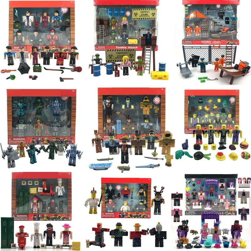 Virtual World Roblox Figurine Roblox Brinquedo Juguetes Block Doll Game Periferiche Hand Model Decoration Giocattolo Per Bambini Regalo