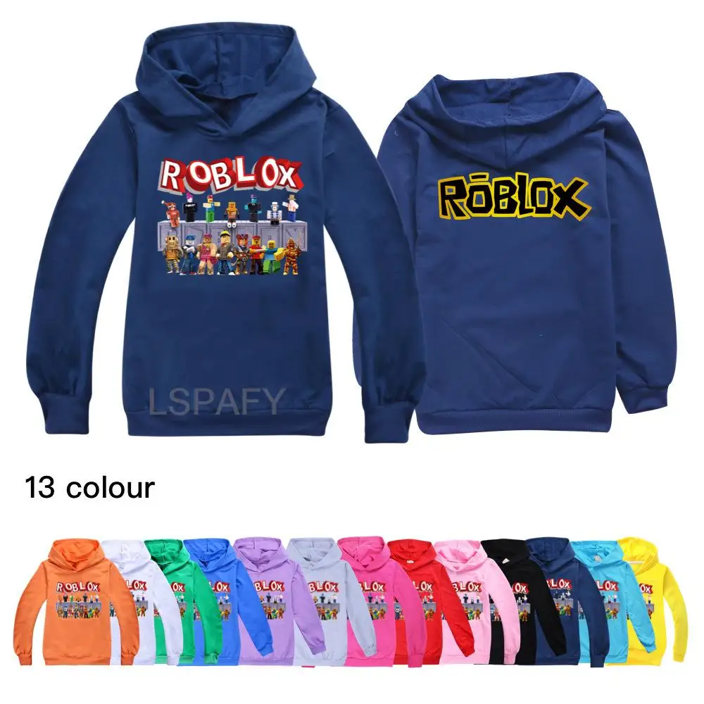 Hot Roblox Kids Hoodie For Boys Girls Cartoon Game Roblox Print Sweatshirt Kids Clothes Boys Girl Clothing Autumn Pullover